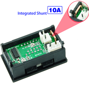 diymore 0.28" Digital Voltmeter Ammeter DC 100V 10A Amp Voltage Current Volt Amp Meter Tester 3 Bits