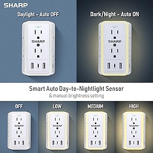 night light smart light USB power protect day night 