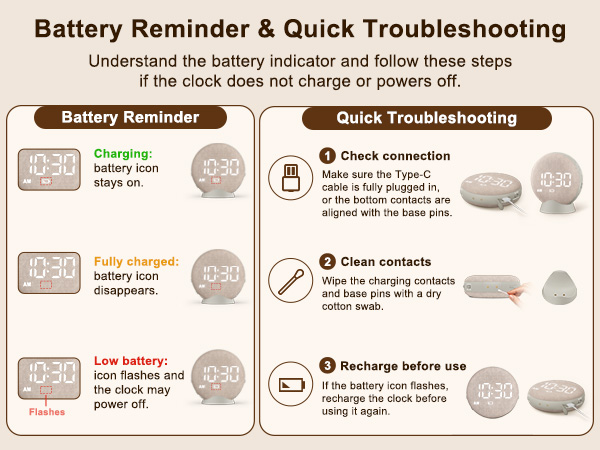 battery clock