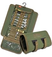 Motorcycle Tool Roll Bag - Roll-Up Tool Pouch Wrench Sturdy Organizer Handlebar Tool kit for Harl...