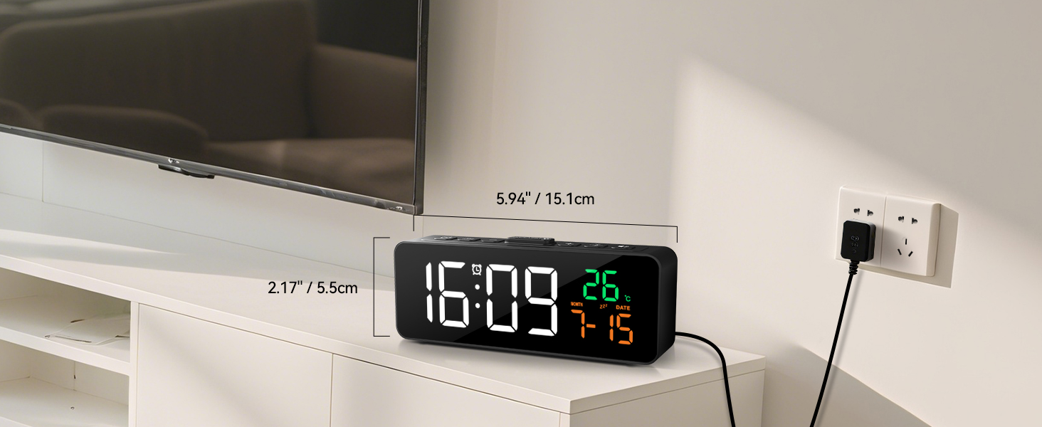 plug-in clock