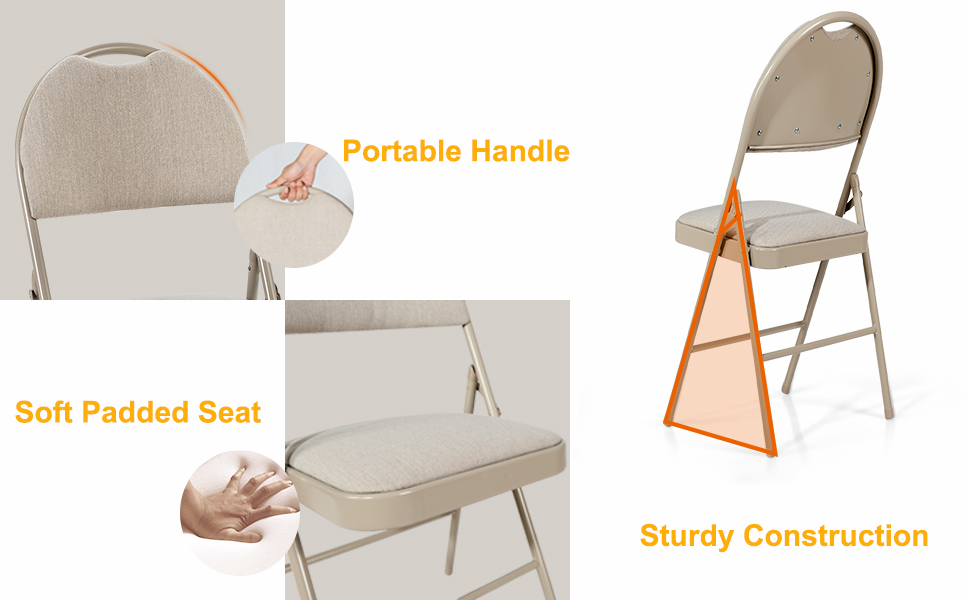 folding chairs 6 pack