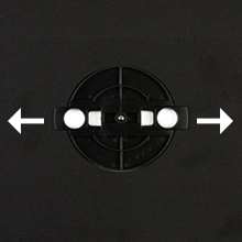 a black wall with arrows pointing to the right