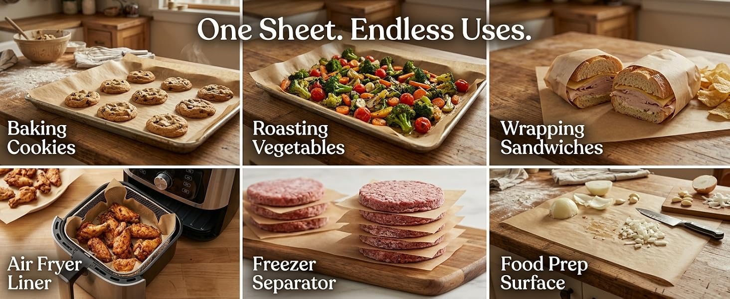 Beyond the Oven—One Sheet Does More.