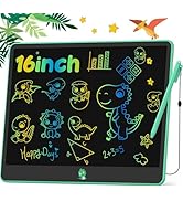 Hockvill LCD Writing Tablet for Kids 16 Inch, Toys for Girls Boys Drawing Pad for 3 4 5 6 7 Year ...