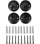 COMOMY Hardware Wall Mounts and Screws (Black) - Securely Mount Your COMOMY Gate for Enhanced Sta...