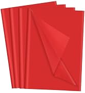 160 Sheets Red Tissue Paper for Gift Bags 20 X 14 Inches Wrapping Tissue Paper Bulk for Crafts We...