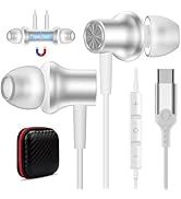 COOYA USB C Headphones Type C Wired Earbuds for iPhone 15 Pro Max Galaxy S24 Plus iPad 10 Air 6 P...