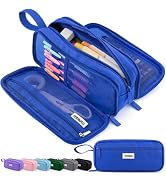 TOPBIDAI Large Pencil Case Pouch for Girls Boy Women Men Adults, Big Capacity Canvas Pencil Bag, ...