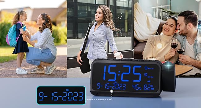 clock temperature guage digital clock with temperature and humidity alarm clock with temperature