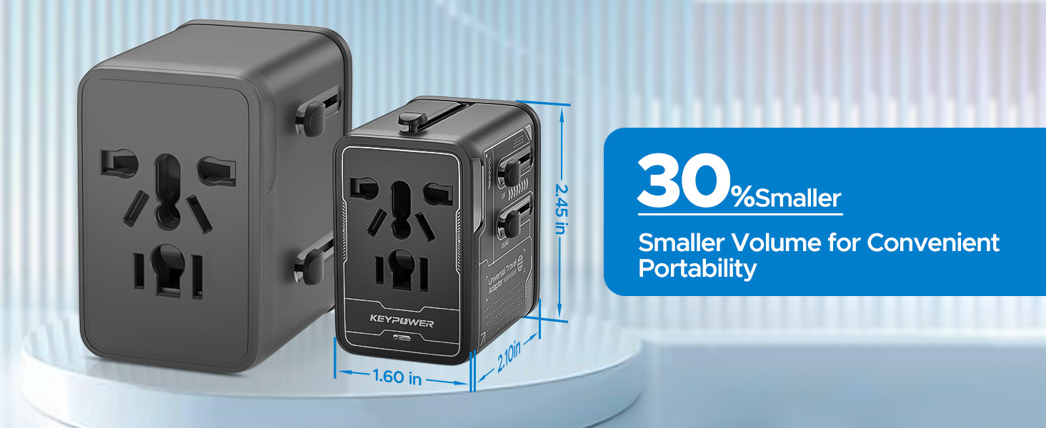 Smaller Volume for Convenient Portability