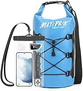 MATEPROX Waterproof Dry Bag for Man Woman, 10L Floating Beach Bags for Kayaking Boating Fishing R...