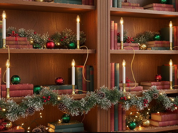 christmas candles for windows