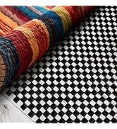 Nevlers 5'x7' Black Anti Skid Rug Gripper for Hardwood Floors &amp; Other Surfaces | Thick PVC Non Sl...
