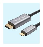 BlueRigger USB C to DisplayPort Cable for Home Office (3FT, 4K 60Hz, Thunderbolt 4, Type C, Type-...