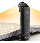 HIONXMGA Book Light Rechargeable, Eye-Care Clip on Reading Light for Books in Bed, 3 Color &amp; Step...