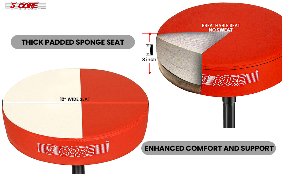 Drum Throne Padded Guitar Stool Music Chair for Adults and Kids