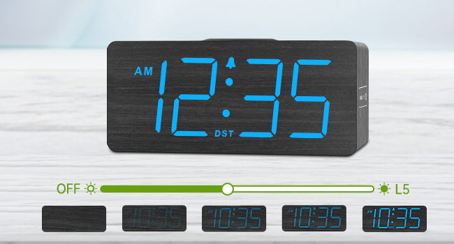 dimmable alarm clock