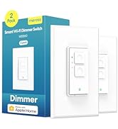 meross Smart Dimmer Switch, Single Pole WiFi Light Switch Works with Apple HomeKit, Alexa, Remote...