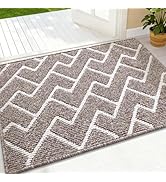 OLANLY Front Door Mat, Non-Slip Rubber Backing, Dirt Resistant and Absorbent, Washable, Easy to C...