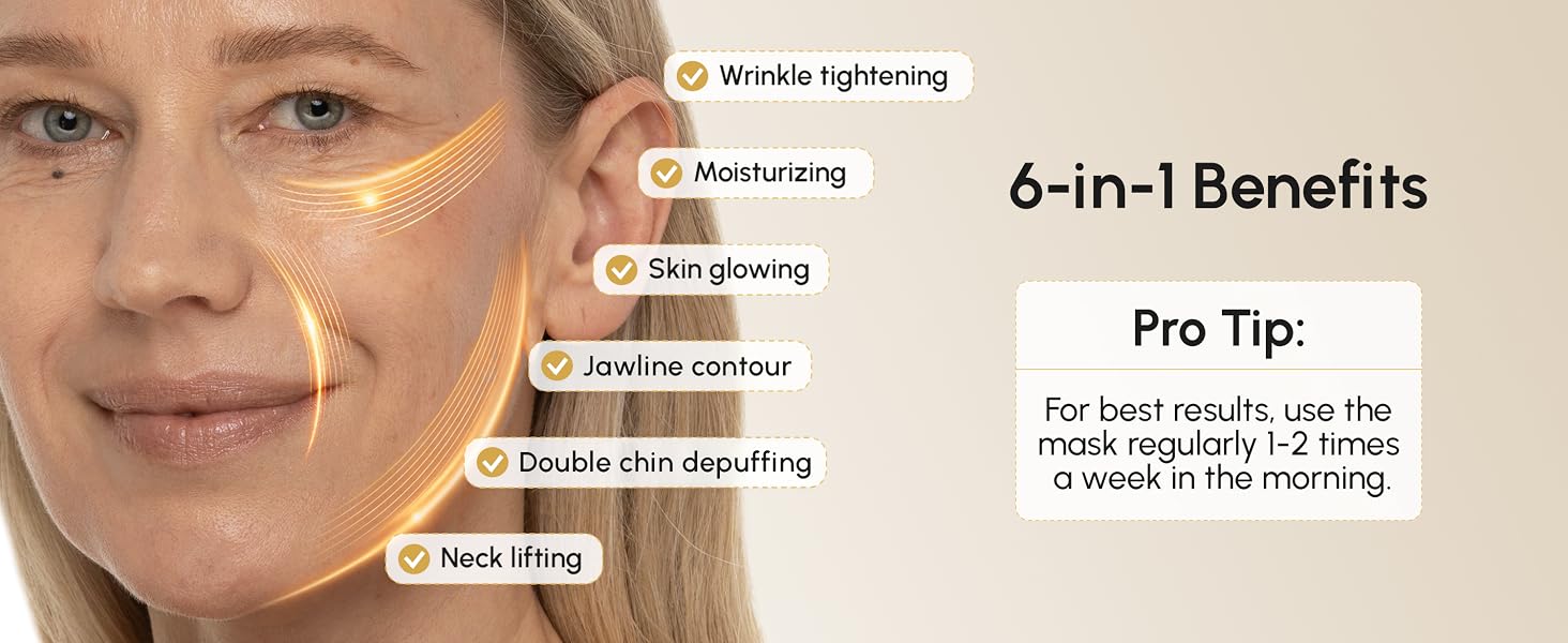 face firming mask, lifting face mask, chin lifting strap, jaw mask, facial chin strap, jaw shaper