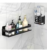 YESENT Shower Shelf 2 Pack - Bathroom Shower Shelf Rust-Proof Aluminum Adhesive Installation No D...