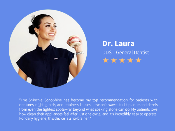 Shinchie SonoShine dental retainer aligner denture cleaner