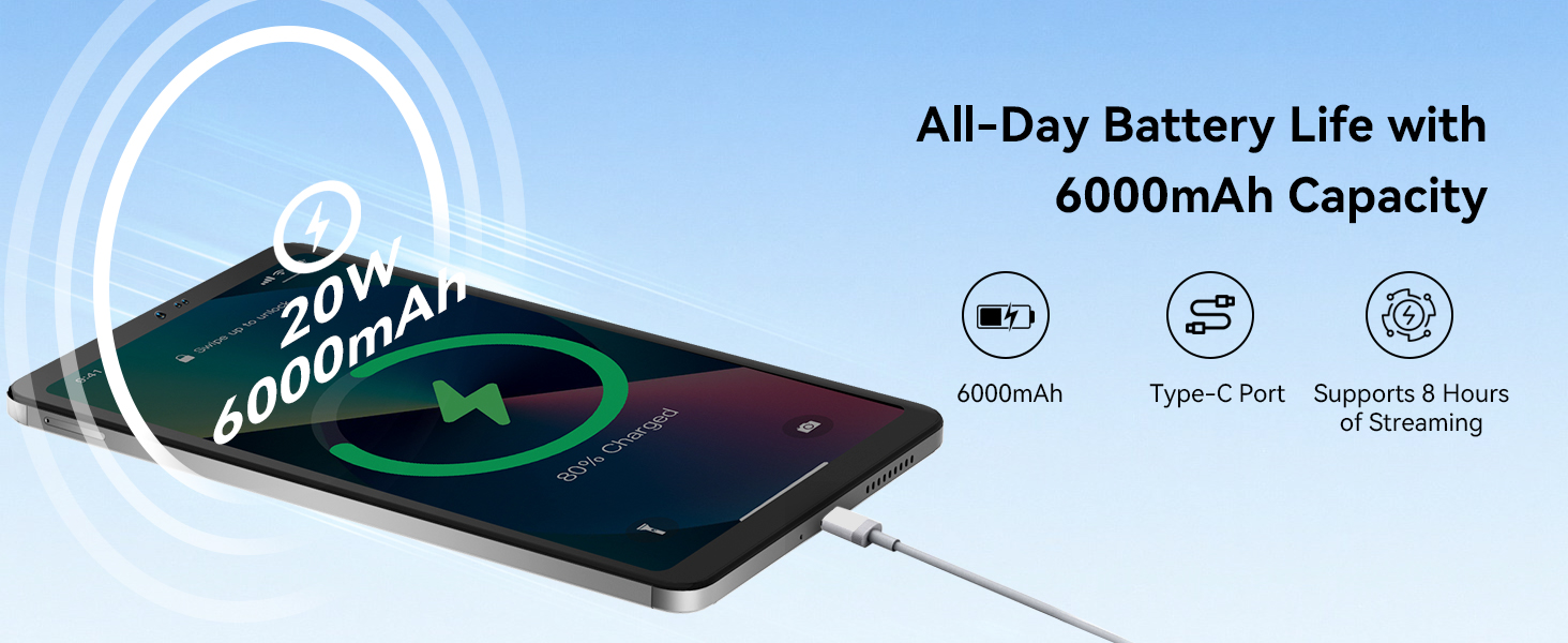 6000mAh Battery