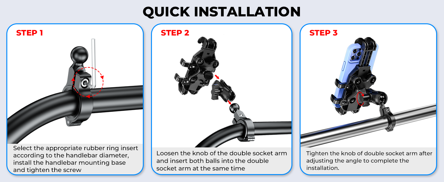 bike phone holder handlebar