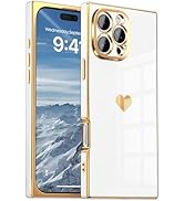 IAIYOXI Case for iPhone 16 Pro Max - Rectangle Design, Full Camera Protection, Cute Heart Pattern...