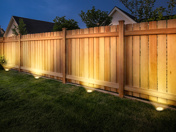 solar fence lights