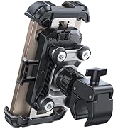 JOYROOM Motorcycle Phone Mount Holder - [Dual Vibration Dampener] 150mph Anti-Shock Phone Holder ...