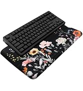 Computer Keyboard Stand with Wrist Rest, Ergonomic Tilted Keyboard Holder - Keyboard Riser with W...