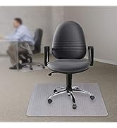Kuyal Office Chair Mat for Carpeted Floors, Heavy Duty, Transparent Protects Floors Mats for Low ...