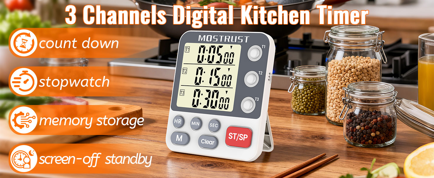 dual kitchen timer