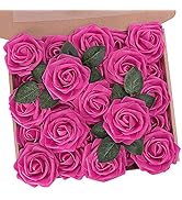 N&T NIETING Artificial Flowers, Foam Roses Perfect for DIY Wedding Bridal Bouquets Centerpieces B...