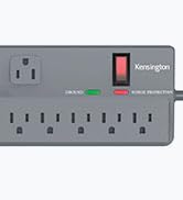 Kensington Guardian 8-Outlet, 6-Feet Cord, &amp; 1080 Joules Premium Surge Protector (K38218NA)