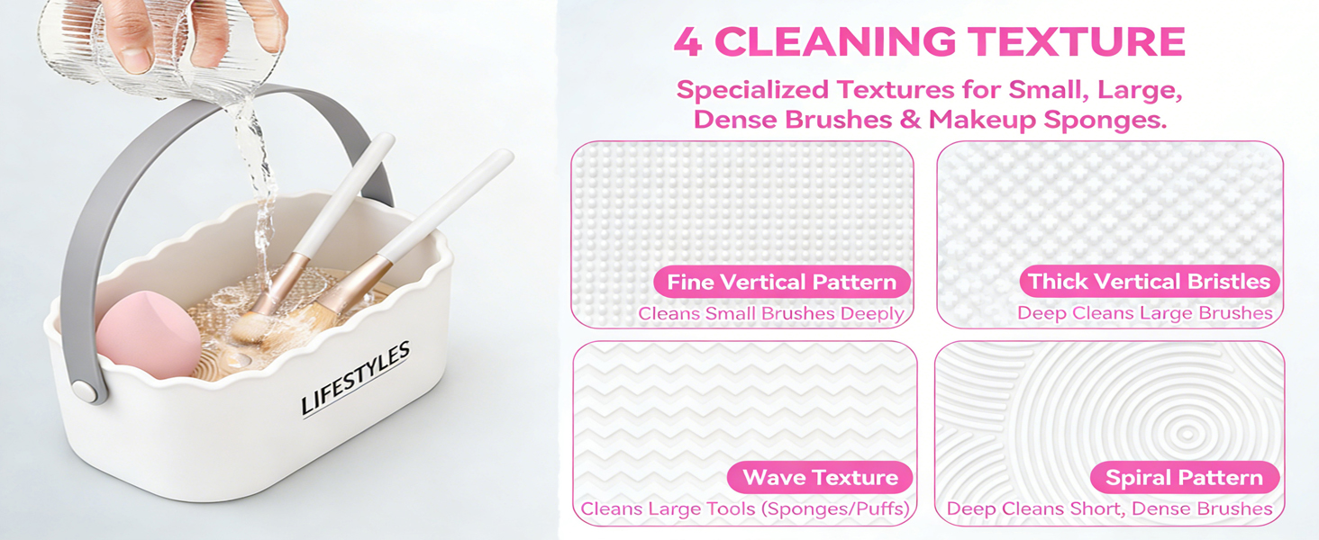 Cosmetic Storage Box Cleaning Tool for Sponge Powder Puff
