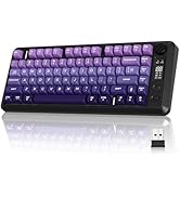 ZIYOU LANG M75 Wireless Gaming Keyboard, RGB Backlit Rechargeable 2000mAh Battery, Small Membrane...