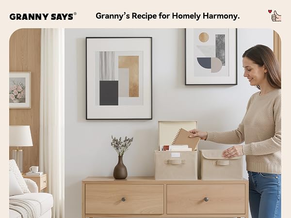 GS0030BSWDQ2-GRANNY SAYS Storage Bin-A+1b