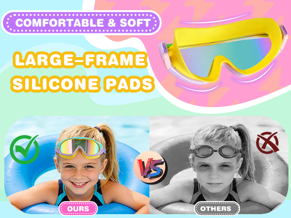 swimming goggles for kids 3-4-5-6-7-8-9-10-11-12-13-14 years old