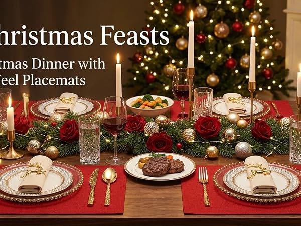 red placemats
