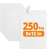 SUNEE 9x12 Envelopes Self-Seal Catalog Mailing Envelopes -250 Count, Ultra Strong Quick-Seal, 9x1...