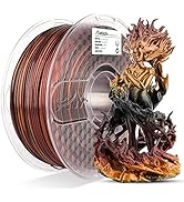 AMOLEN PLA 3D Printer Filament, PLA Filament 1.75mm Silk Black Shiny Red Gold Filament, 3D Printi...
