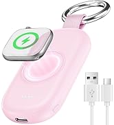 Portable Charger for Apple Watch,Wireless Magnetic iWatch Charger 1200mAh Keychain Travel Accesso...