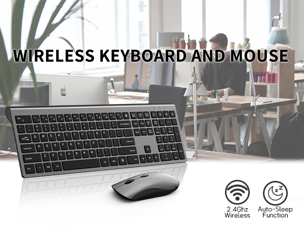 Wireless mouse keyboard