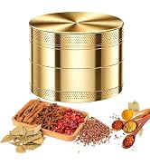 2.5'' Grinder Spice Grinder Kitchen Tools Sharp Teeth for Fine Grinding Golden