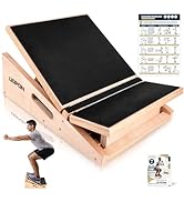 Anti-Slip Slant Board for Calf Stretching, Adjustable Incline Board for Physical Therapy &amp; Injury...