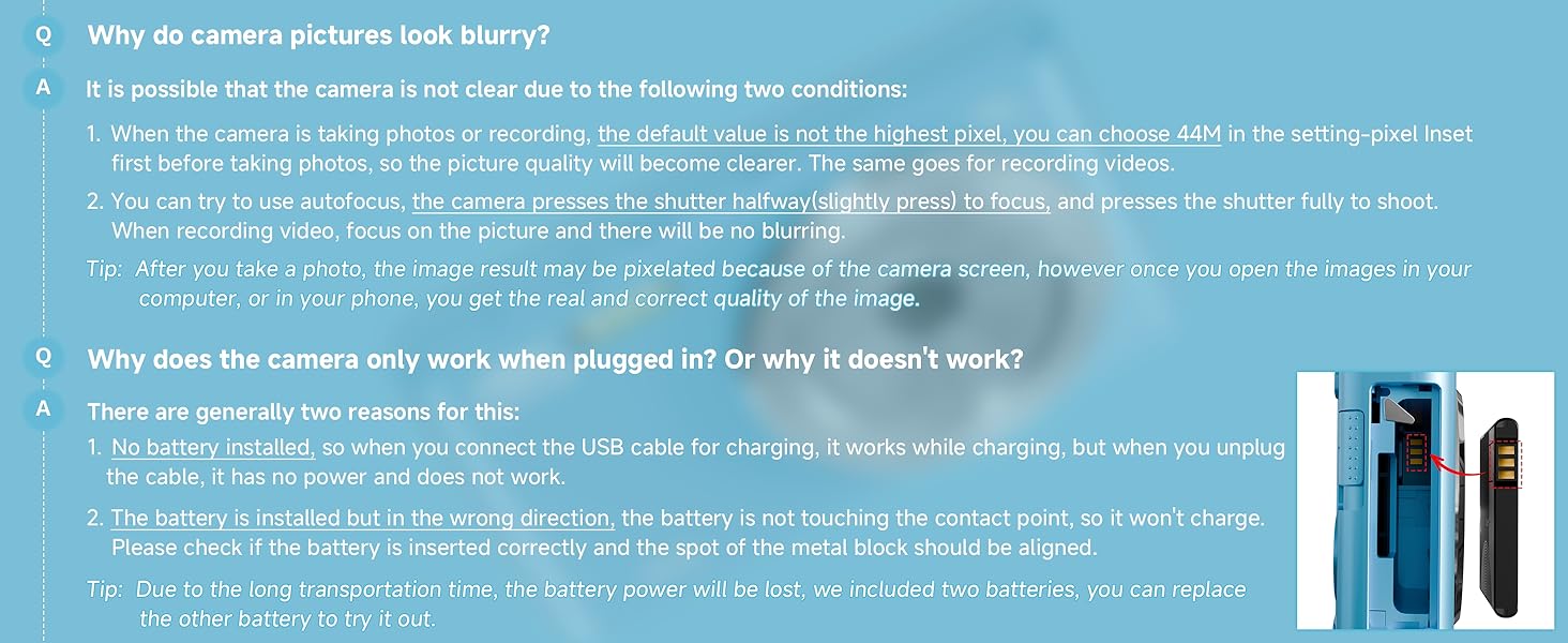 picture blurry or it doesn&amp;#39;t work?