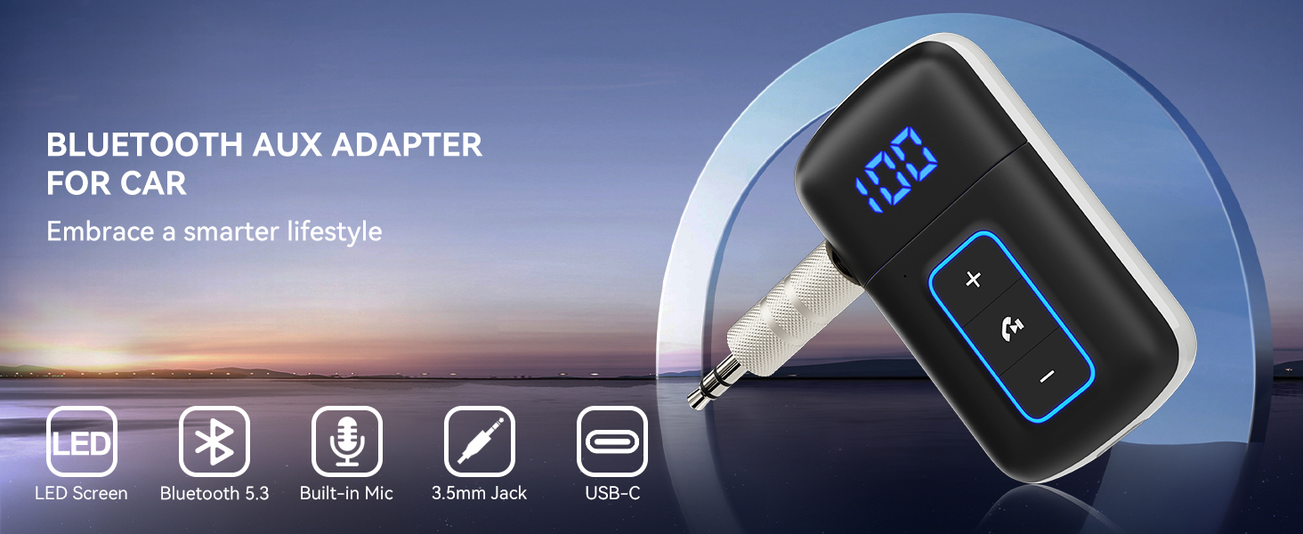 BLUETOOTH AUX ADAPTER FOR CAR